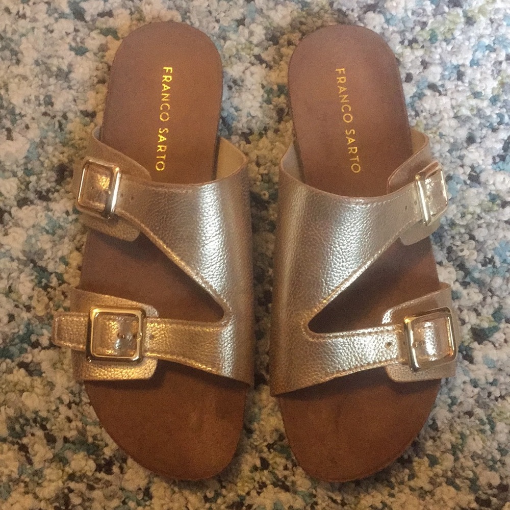 Franco Sarto gold sandals size 7.5
